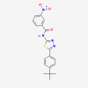 N-[5-(4-tert-butylphenyl)-1,3,4-thiadiazol-2-yl]-3-nitrobenzamide