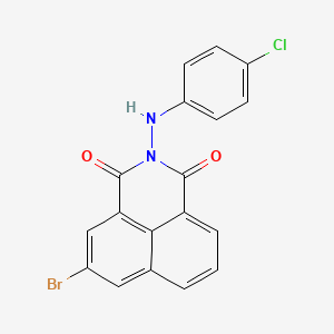 5-bromo-2-[(4-chlorophenyl)amino]-1H-benzo[de]isoquinoline-1,3(2H)-dione