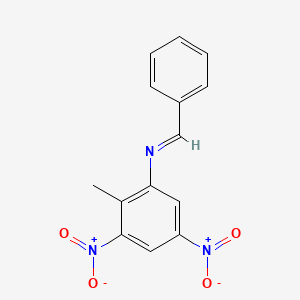 2-methyl-3,5-dinitro-N-[(E)-phenylmethylidene]aniline