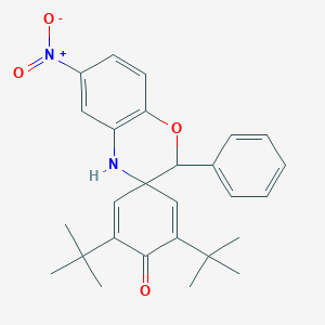 3',5'-di-tert-butyl-6-nitro-2-phenyl-4H,4'H-spiro[1,4-benzoxazine-3,1'-cyclohexa[2,5]dien]-4'-one