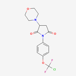 1-[4-(Chloro-difluoro-methoxy)-phenyl]-3-morpholin-4-yl-pyrrolidine-2,5-dione