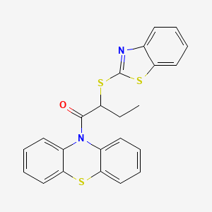 2-(1,3-benzothiazol-2-ylsulfanyl)-1-(10H-phenothiazin-10-yl)butan-1-one