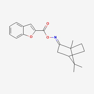 1-benzofuran-2-yl({[(2E)-1,7,7-trimethylbicyclo[2.2.1]hept-2-ylidene]amino}oxy)methanone