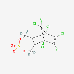 molecular formula C₉H₂D₄Cl₆O₄S B1152558 Endosulfan-sulfate D4 
