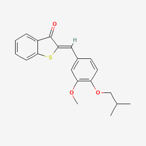 (2Z)-2-[3-methoxy-4-(2-methylpropoxy)benzylidene]-1-benzothiophen-3(2H)-one