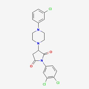 3-[4-(3-Chlorophenyl)piperazin-1-yl]-1-(3,4-dichlorophenyl)pyrrolidine-2,5-dione