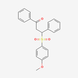 3-[(4-Methoxyphenyl)sulfonyl]-1,3-diphenylpropan-1-one