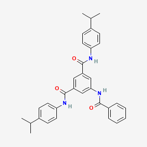 5-[(phenylcarbonyl)amino]-N,N'-bis[4-(propan-2-yl)phenyl]benzene-1,3-dicarboxamide