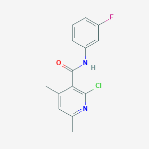 2-chloro-N-(3-fluorophenyl)-4,6-dimethylpyridine-3-carboxamide