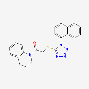 1-(3,4-dihydroquinolin-1(2H)-yl)-2-{[1-(naphthalen-1-yl)-1H-tetrazol-5-yl]sulfanyl}ethanone