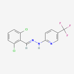 2-[(2E)-2-(2,6-dichlorobenzylidene)hydrazinyl]-5-(trifluoromethyl)pyridine