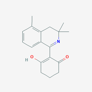 2-(3,3,5-trimethyl-3,4-dihydroisoquinolin-1(2H)-ylidene)cyclohexane-1,3-dione