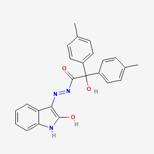 2-hydroxy-1-[(E)-(2-hydroxy-1H-indol-3-yl)diazenyl]-2,2-bis(4-methylphenyl)ethanone