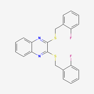 2,3-Bis[(2-fluorobenzyl)sulfanyl]quinoxaline