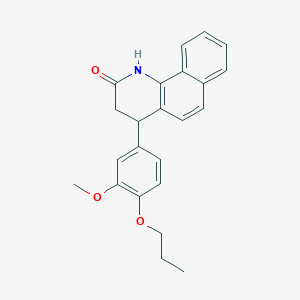 4-(3-methoxy-4-propoxyphenyl)-3,4-dihydrobenzo[h]quinolin-2(1H)-one