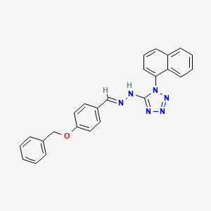 5-{(2E)-2-[4-(benzyloxy)benzylidene]hydrazinyl}-1-(naphthalen-1-yl)-1H-tetrazole