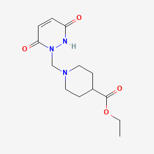 ethyl 1-[(3-hydroxy-6-oxopyridazin-1(6H)-yl)methyl]piperidine-4-carboxylate