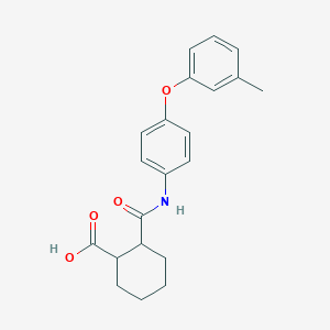 2-{[4-(3-Methylphenoxy)phenyl]carbamoyl}cyclohexanecarboxylic acid