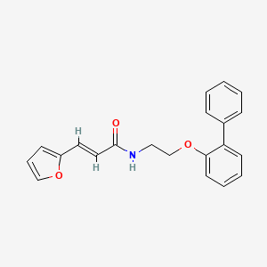 Propenamide, 3-(2-furyl)-N-[2-(2-biphenyloxy)ethyl]-