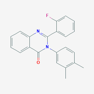 3-(3,4-dimethylphenyl)-2-(2-fluorophenyl)quinazolin-4(3H)-one