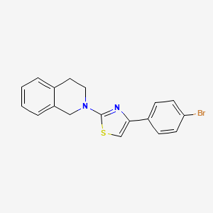 2-[4-(4-Bromophenyl)-1,3-thiazol-2-yl]-1,2,3,4-tetrahydroisoquinoline