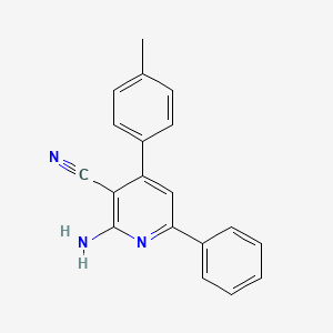 2-Amino-4-(4-methylphenyl)-6-phenylpyridine-3-carbonitrile