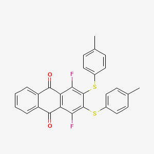 1,4-Difluoro-2,3-bis[(4-methylphenyl)sulfanyl]anthracene-9,10-dione