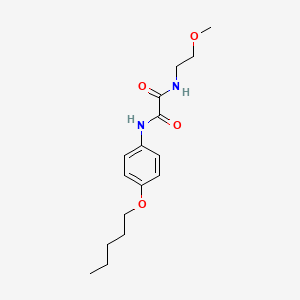 N-(2-methoxyethyl)-N'-[4-(pentyloxy)phenyl]ethanediamide