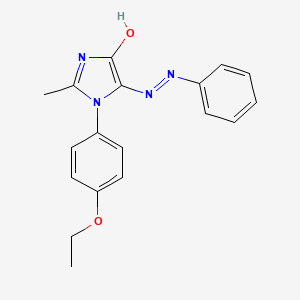 (5E)-1-(4-ethoxyphenyl)-2-methyl-5-(2-phenylhydrazinylidene)-1,5-dihydro-4H-imidazol-4-one