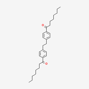 1-{4-[2-(4-Octanoylphenyl)ethyl]phenyl}octan-1-one