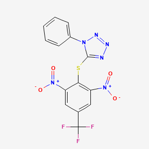 5-{[2,6-dinitro-4-(trifluoromethyl)phenyl]sulfanyl}-1-phenyl-1H-tetrazole