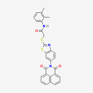 N-(2,3-dimethylphenyl)-2-{[6-(1,3-dioxo-1H-benzo[de]isoquinolin-2(3H)-yl)-1,3-benzothiazol-2-yl]sulfanyl}acetamide