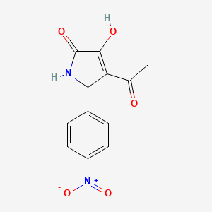 4-acetyl-3-hydroxy-5-(4-nitrophenyl)-1,5-dihydro-2H-pyrrol-2-one