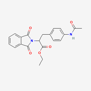 ethyl 3-[4-(acetylamino)phenyl]-2-(1,3-dioxo-1,3-dihydro-2H-isoindol-2-yl)propanoate