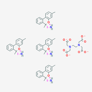 molecular formula C70H72I4N6O12 B115263 3,6-dimethylaminodibenzopyridonium Edetate CAS No. 143578-51-2