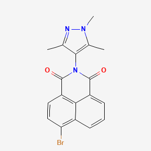 6-Bromo-2-(1,3,5-trimethyl-1H-pyrazol-4-yl)-benzo[de]isoquinoline-1,3-dione