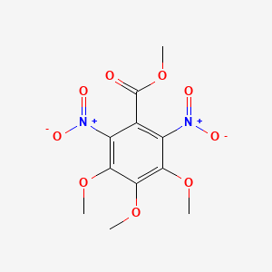 molecular formula C11H12N2O9 B11526536 Methyl 3,4,5-trimethoxy-2,6-dinitrobenzoate 