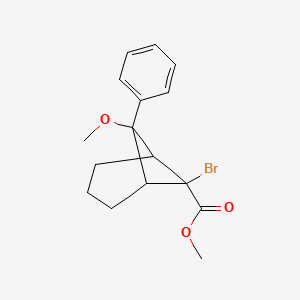 molecular formula C16H19BrO3 B11526753 Methyl 6-bromo-7-methoxy-7-phenylbicyclo[3.1.1]heptane-6-carboxylate 