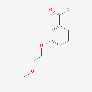 molecular formula C10H11ClO3 B115269 3-(2-Methoxyethoxy)benzoyl chloride CAS No. 152808-61-2