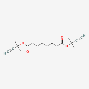 molecular formula C18H26O4 B11527024 Bis(2-methylbut-3-yn-2-yl) octanedioate 