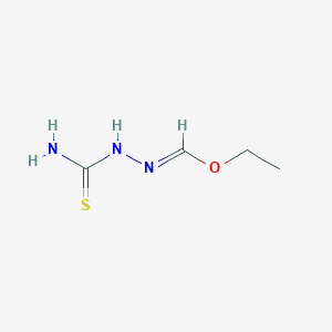 molecular formula C4H9N3OS B11527322 Ethyl carbamothioylhydrazonoformate 