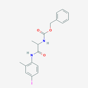 molecular formula C18H19IN2O3 B11527354 Benzyl {1-[(4-iodo-2-methylphenyl)amino]-1-oxopropan-2-yl}carbamate 