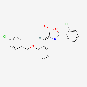 (4Z)-4-{2-[(4-chlorobenzyl)oxy]benzylidene}-2-(2-chlorophenyl)-1,3-oxazol-5(4H)-one