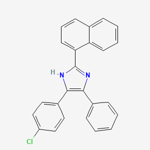 4-(4-chlorophenyl)-2-(naphthalen-1-yl)-5-phenyl-1H-imidazole