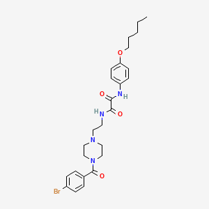 N-(2-{4-[(4-bromophenyl)carbonyl]piperazin-1-yl}ethyl)-N'-[4-(pentyloxy)phenyl]ethanediamide