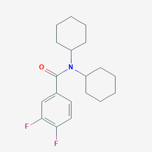 N,N-dicyclohexyl-3,4-difluorobenzamide