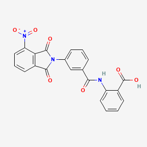 2-({[3-(4-nitro-1,3-dioxo-1,3-dihydro-2H-isoindol-2-yl)phenyl]carbonyl}amino)benzoic acid