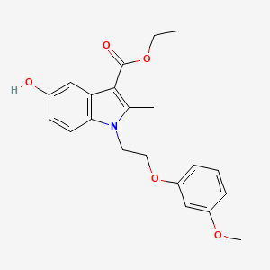 ethyl 5-hydroxy-1-[2-(3-methoxyphenoxy)ethyl]-2-methyl-1H-indole-3-carboxylate