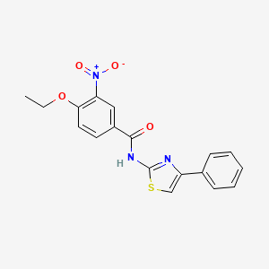 4-ethoxy-3-nitro-N-(4-phenyl-1,3-thiazol-2-yl)benzamide