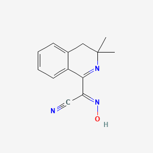 (3,3-Dimethyl-3,4-dihydro-isoquinolin-1-yl)-hydroxyimino-acetonitrile